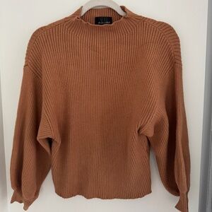 Line & Dot Tan Knit Sweater